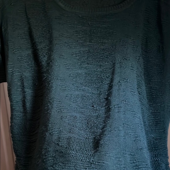 a.n.a Green Ruched Short Sleeve T-Shirt - Picture 2 of 10